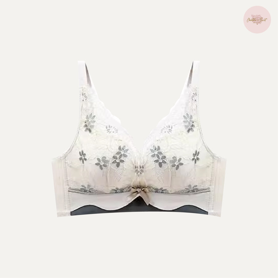 Elegant Floral Wireless Bra