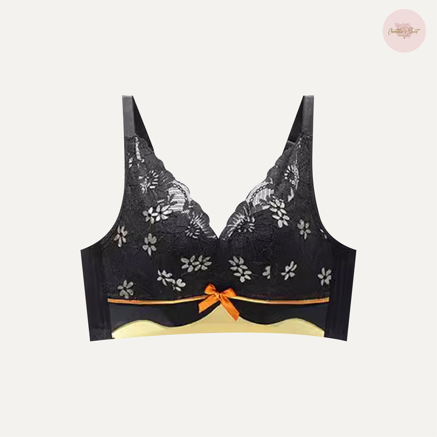 Elegant Floral Wireless Bra