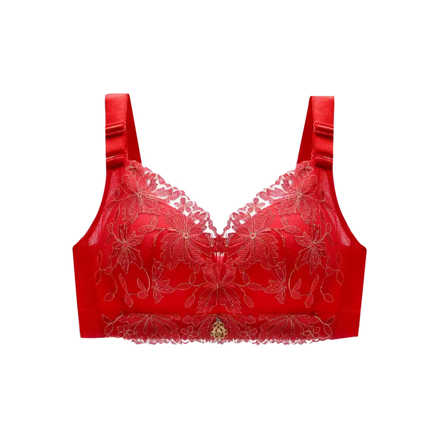 Elegant Lace Wireless Full-Coverage Bra E01